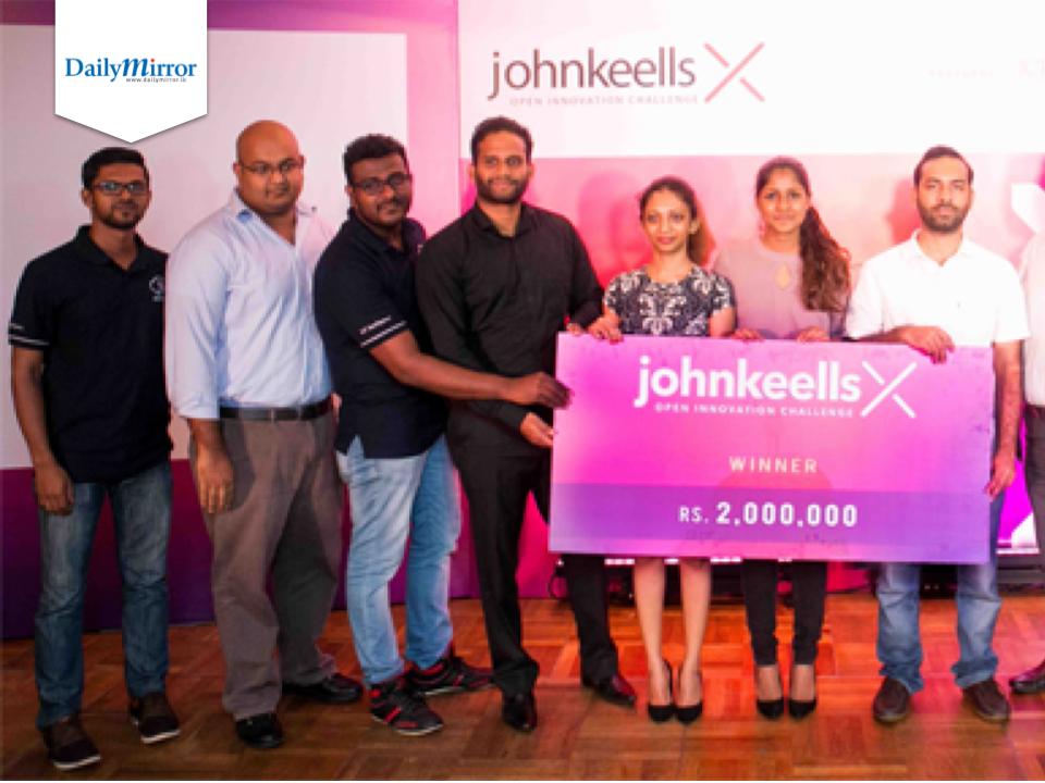 SenzAgro Secure won John Keells X Open Innovation Challenge 2018